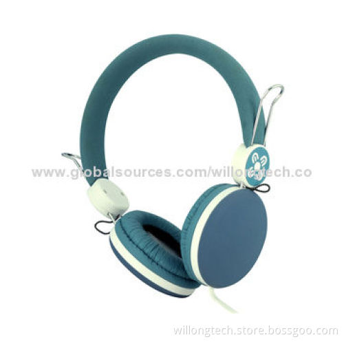 Hot Sale Well Designed Headband On-ear Headset with Mic, 20Hz-20kHz Frequency Range